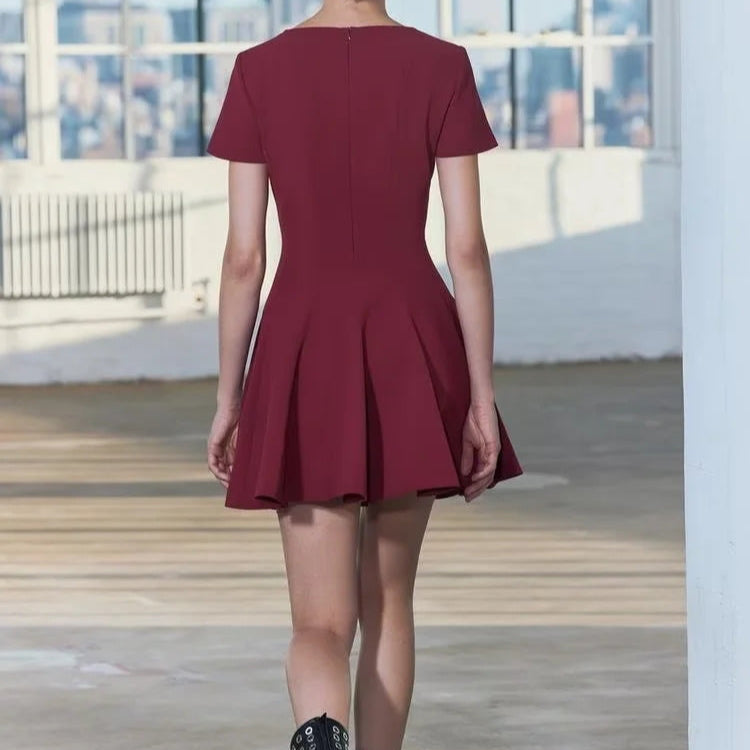 VESTIDO BURGUNDY KAROL