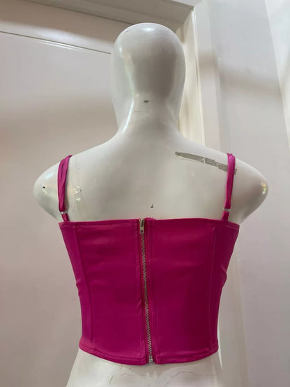 CORSET BUSTIER ROSA