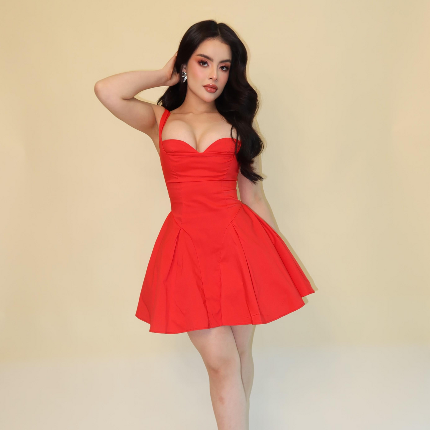 ISABEL MINI DRESS ROJO