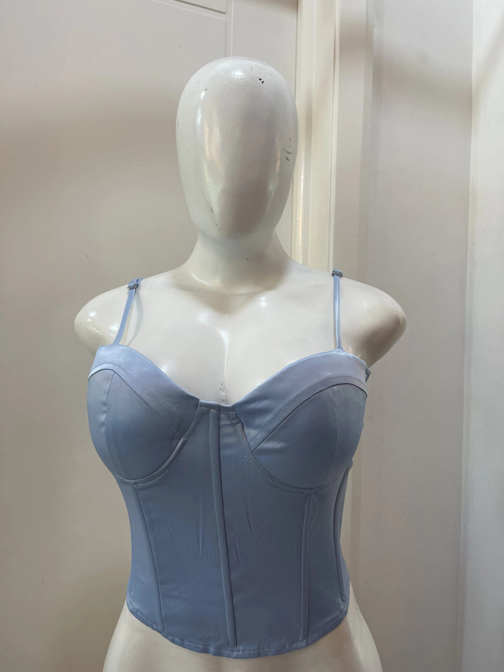 CORSET BUSTIER AZUL CIELO