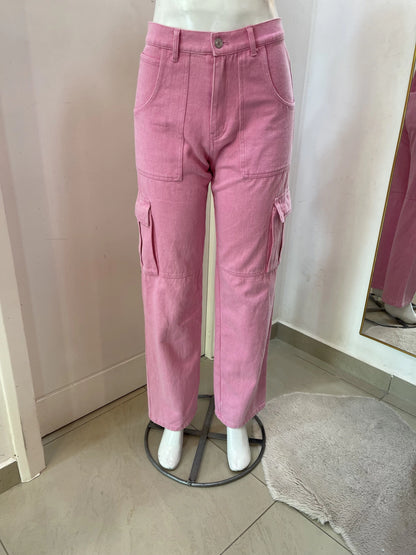 PANTALON MZC CARGO ROSA