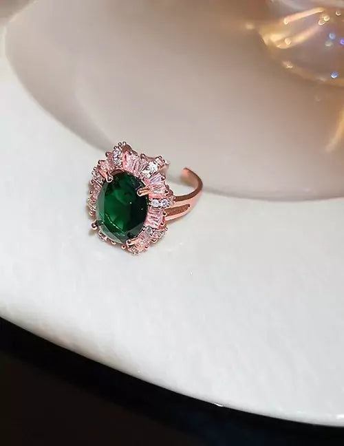 ANILLO GDE ESMERALDA VERDE