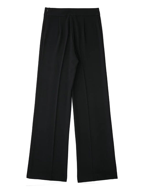 PANTALON DE VESTIR CON CIERRE NEGRO